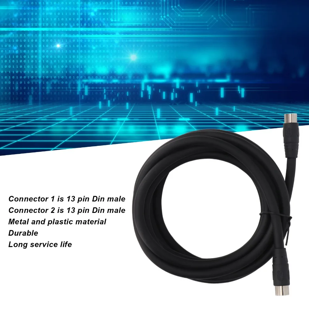 

Гибкий кабель DIN 13 Pin, 3 м, Plug and Play, удлинитель для косметологического оборудования, для небулайзера