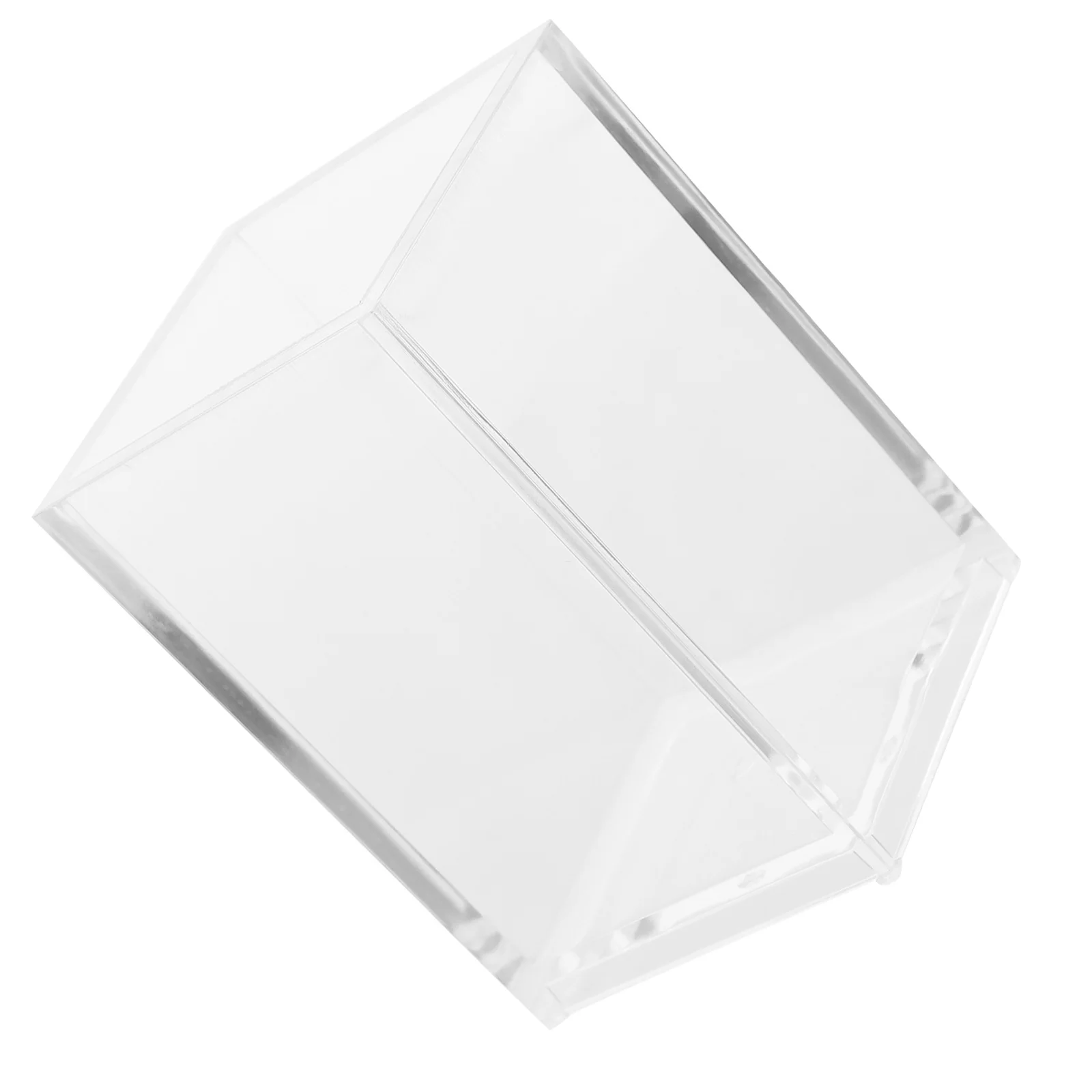 

Multifunctional Pen Holder Clear Acrylic Cup Desk Organizer Pencil Case Storage Rack For Office Bedroom Bathrooms