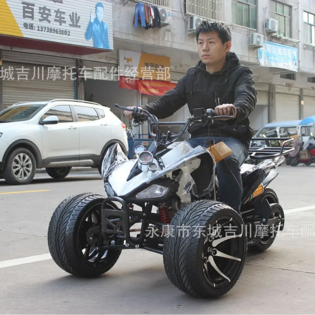 Driewielige strandfiets omgekeerde driewieler ATV ligfietsmachine 125, kleine Mars veld omgekeerde driewieler strandmotorfiets