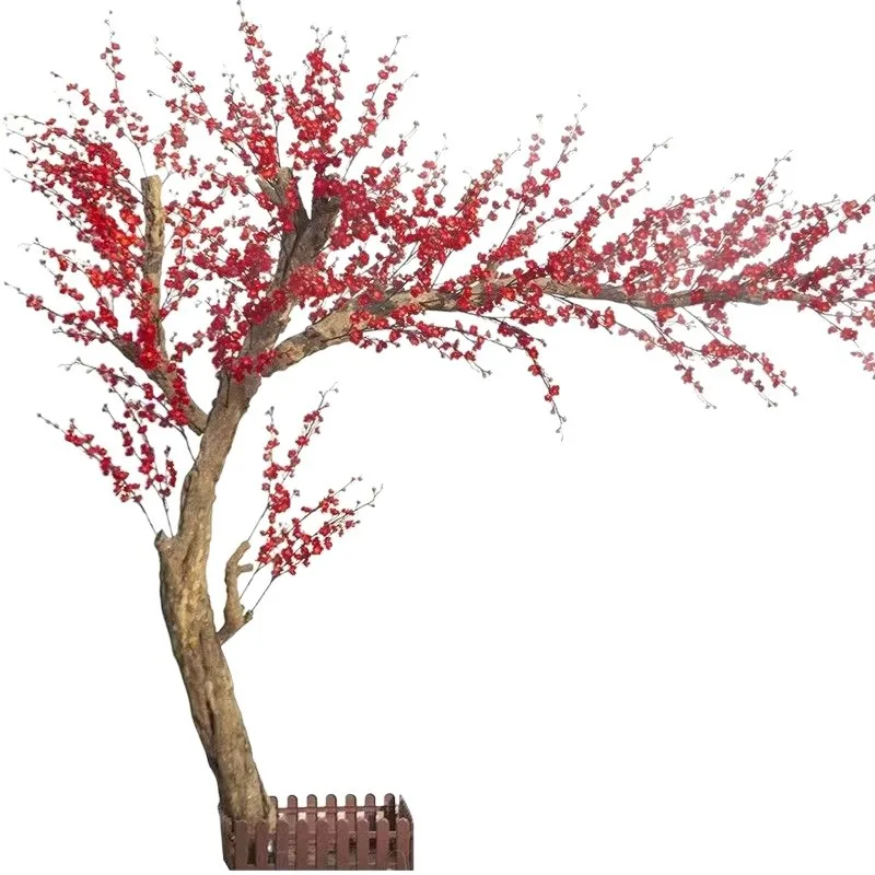 

Simulation plum blossom tree pear blossom tree prop hotel lobby set scene decorative background