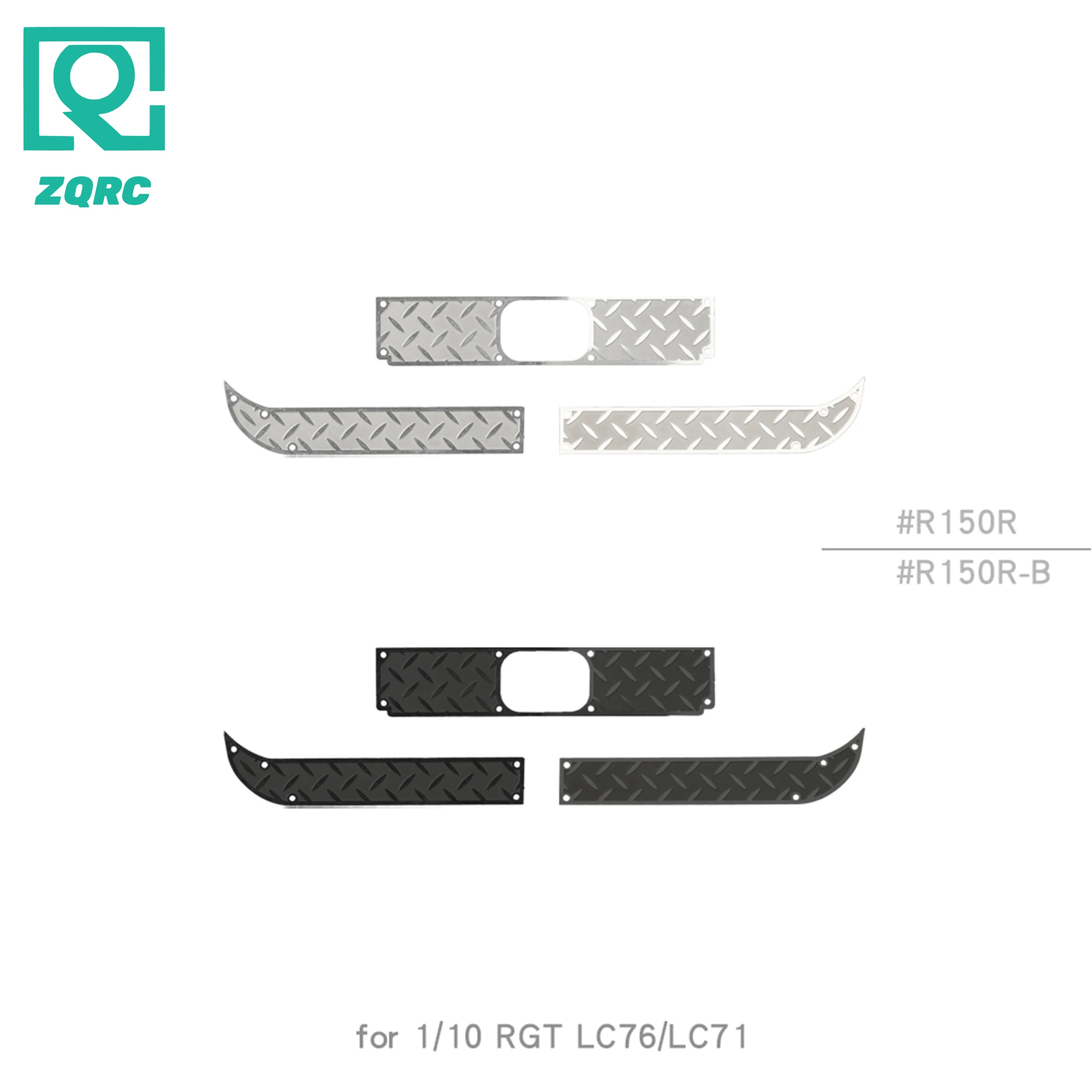 

for 1/10 RGT LC76 LC71 rear bumper metal decorative plate protective plate modification parts
