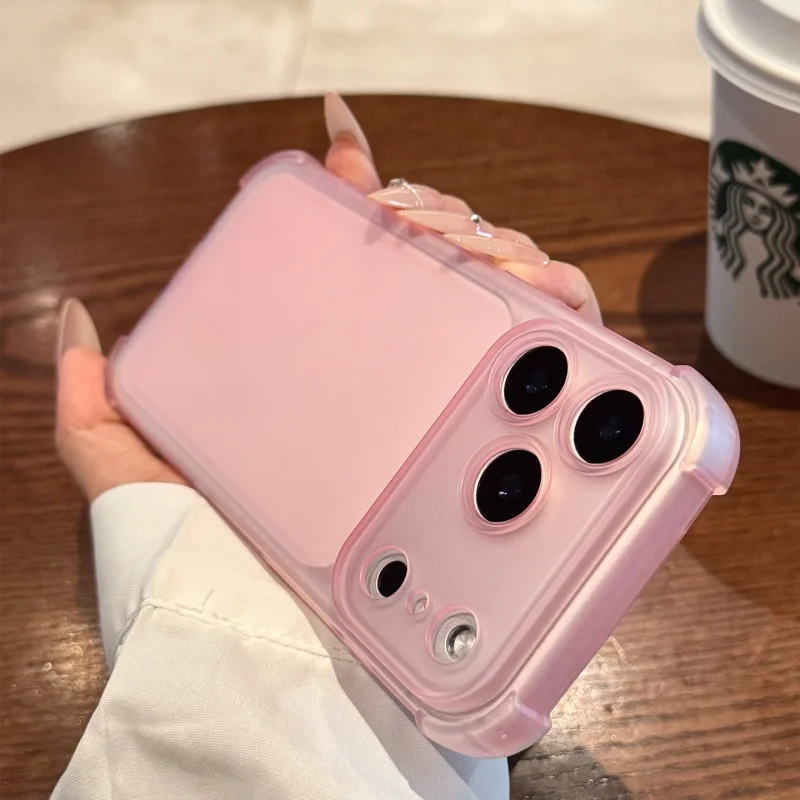 INS Candy Matte Stoßfeste Handyhülle für iPhone 18 17 Pro Max 16 15 13 14 12 11 XR XS 8 Plus Dünner Kameraschutz Weiche Hülle – Detail 4