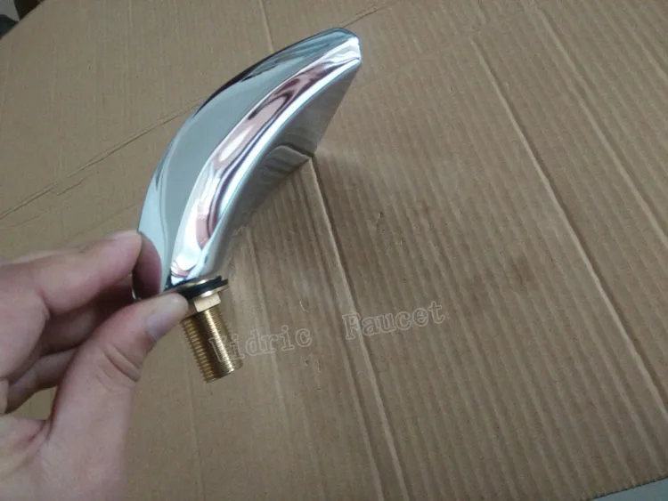 Bathtub effluent waterfall faucet , Split type bathroom american waterfall cylinder side outlet faucet water injection nozzle