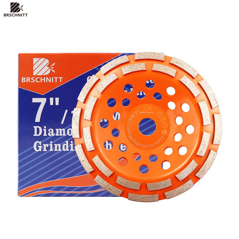 BRSCHNITT 1pc Diamond Grinding Wheel 7inch 180mm Grinding Disc for Granite Marble Concrete Stone Paver Grinding Disc