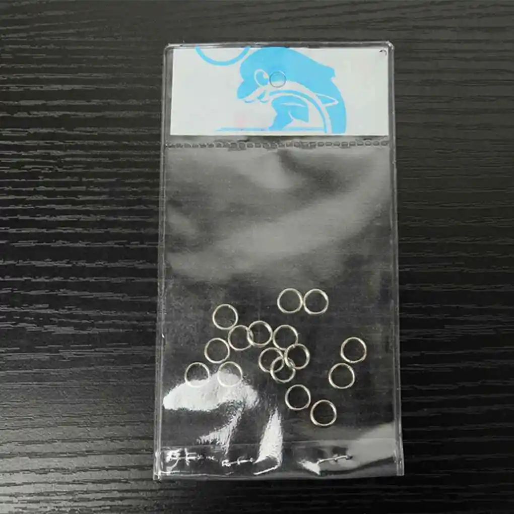 

200pcs Stainless Steel Fishing Split Rings For Blank Lures Connectors Double Loop Rings Fishing Tackle