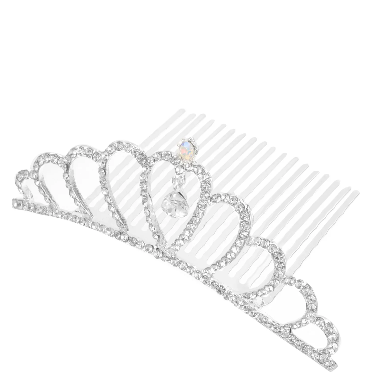 

Girl Crown Hair Comb Rhinestone Decorative Wedding Birthday Party Hair Accessories for Little Girls Girl Tiaras