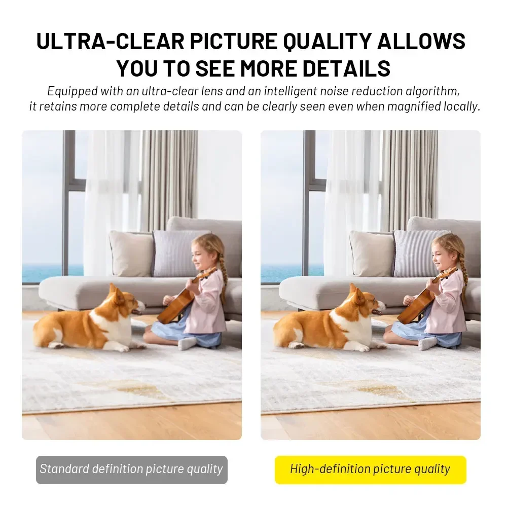 4K Mini Camera Smart Home Auto Tracking 1080P Wifi IP Camera Full Night Vision Network Wireless CCTV Video Baby Security Camera image 4