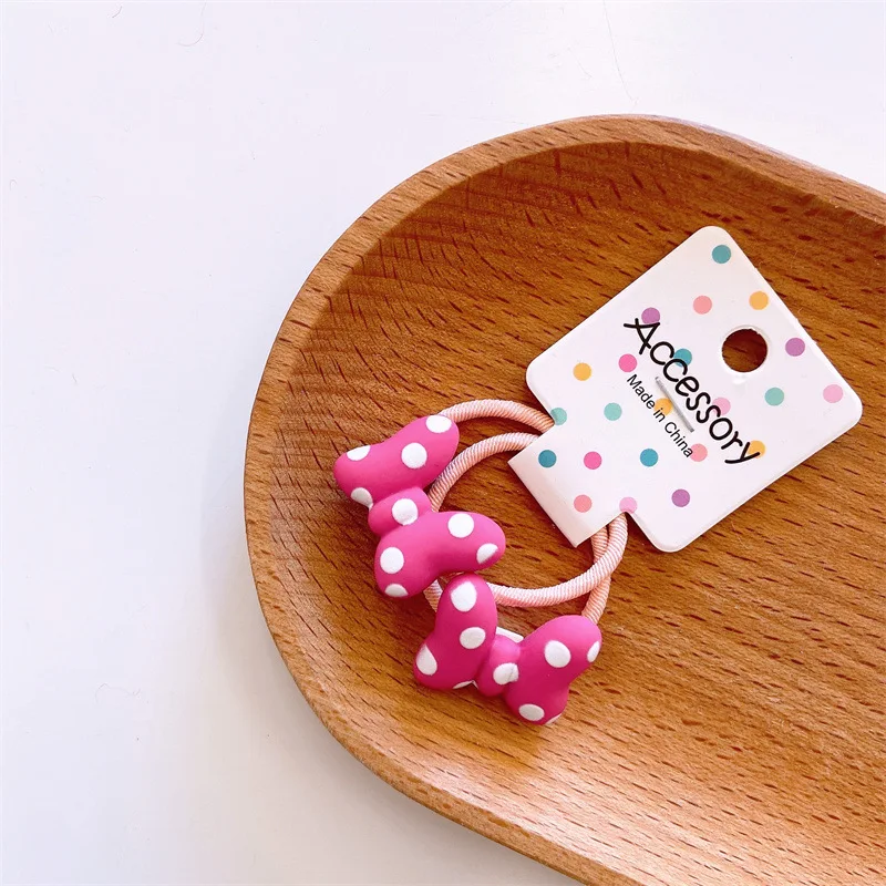 1 زوج ديزني ميني ماوس الشعر حبل العلاقات الفتيات الطفل ذيل حصان حامل الكرتون شريط مطاطي صغير الاطفال أغطية الرأس إكسسوارات الشعر هدية #4