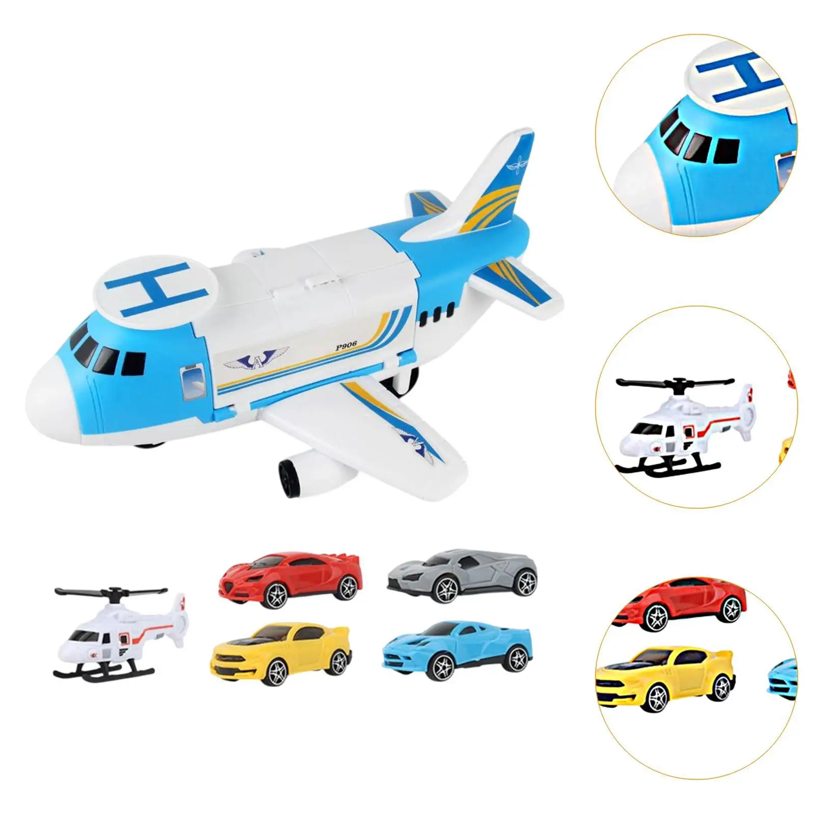 Transport Cargo Airplane Kid Storage Transport Vliegtuig Simulatie Verbeter de motoriek Vliegtuigspeelgoedset voor peuters Kinderen