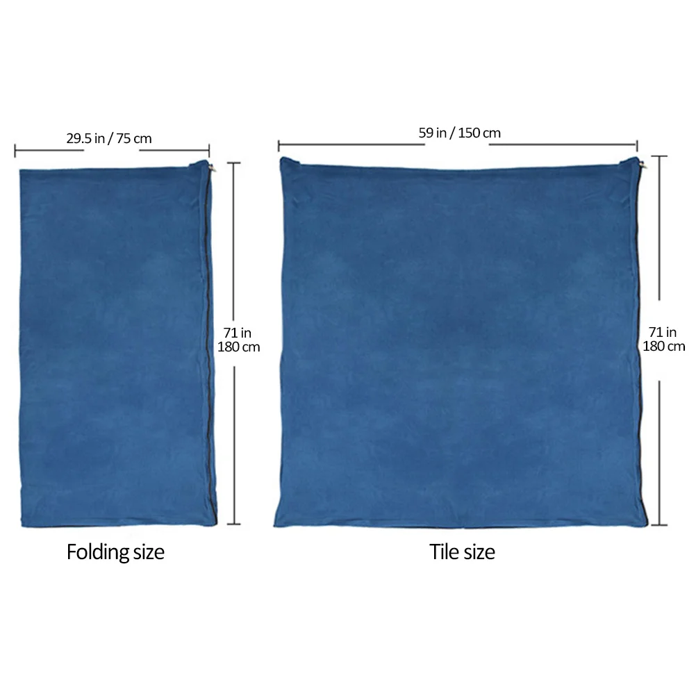 

Camping Sleeping Bag Blue Fleece Lightweight Durable Waterproof for Hiking Outdoor Trips Winter Cold Weather Storage Bag
