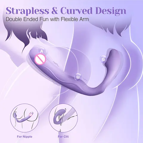 Tracy'nin Köpek Kadifesi Yumuşaklığında Çift Uçlu Anal Dildolar 10 Titreşimli Giyilebilir G Noktası Vibratörü Kadınlar, Lezbiyenler ve Çiftler için Yetişkin Oyuncakları