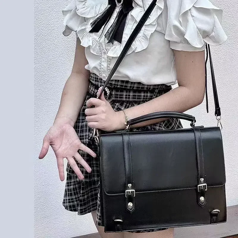 

JK Girl Japanese Large-Capacity Transparent Shoulder Crossbody Bag DIY Decoration Ita Bag High School Teenage Backpack ItaBag