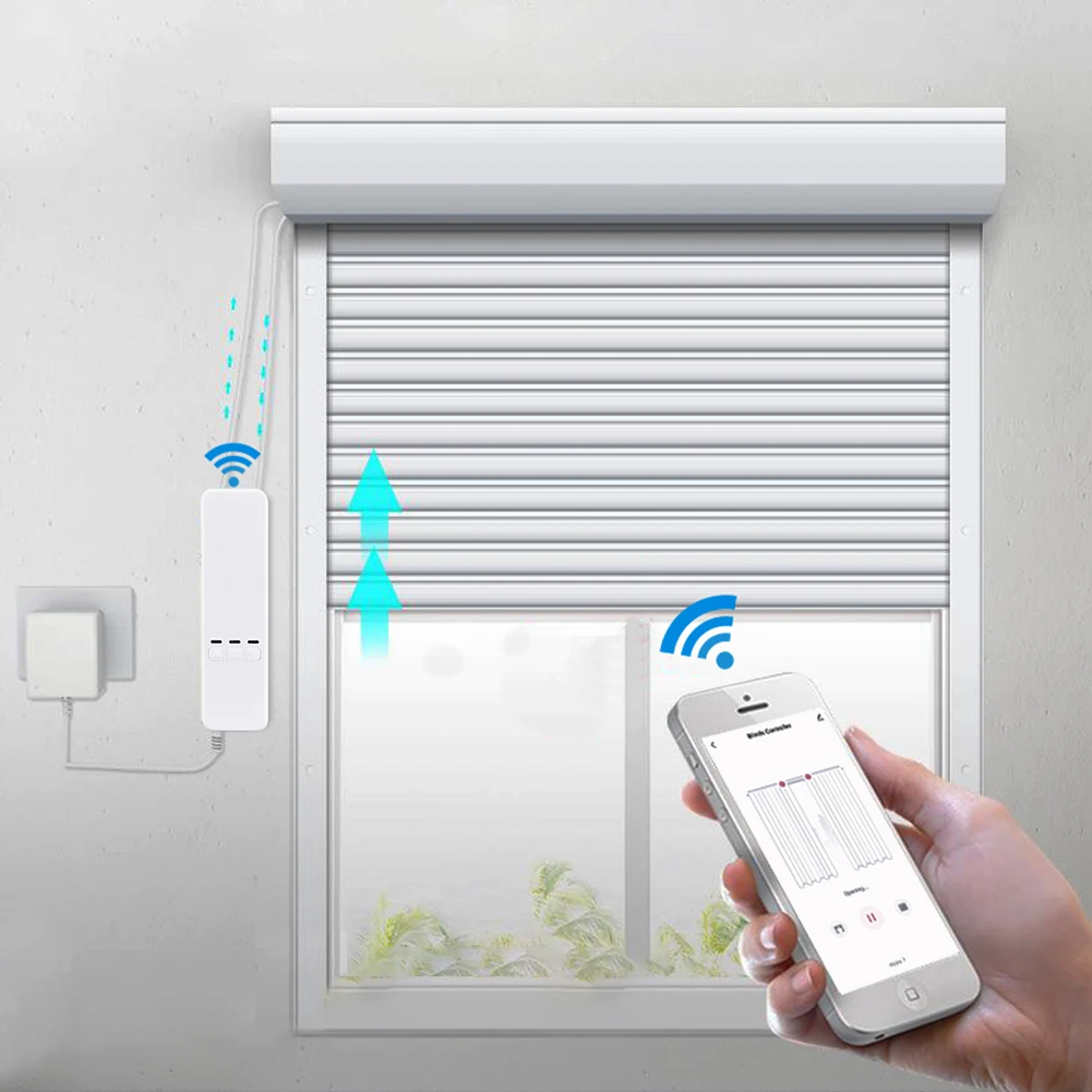 

Smart Home WiFi zigbee Remote Control Shade Shutter Zebra Chain Roller Motor Solar Panel Alexa Smart Curtain Blinds Window