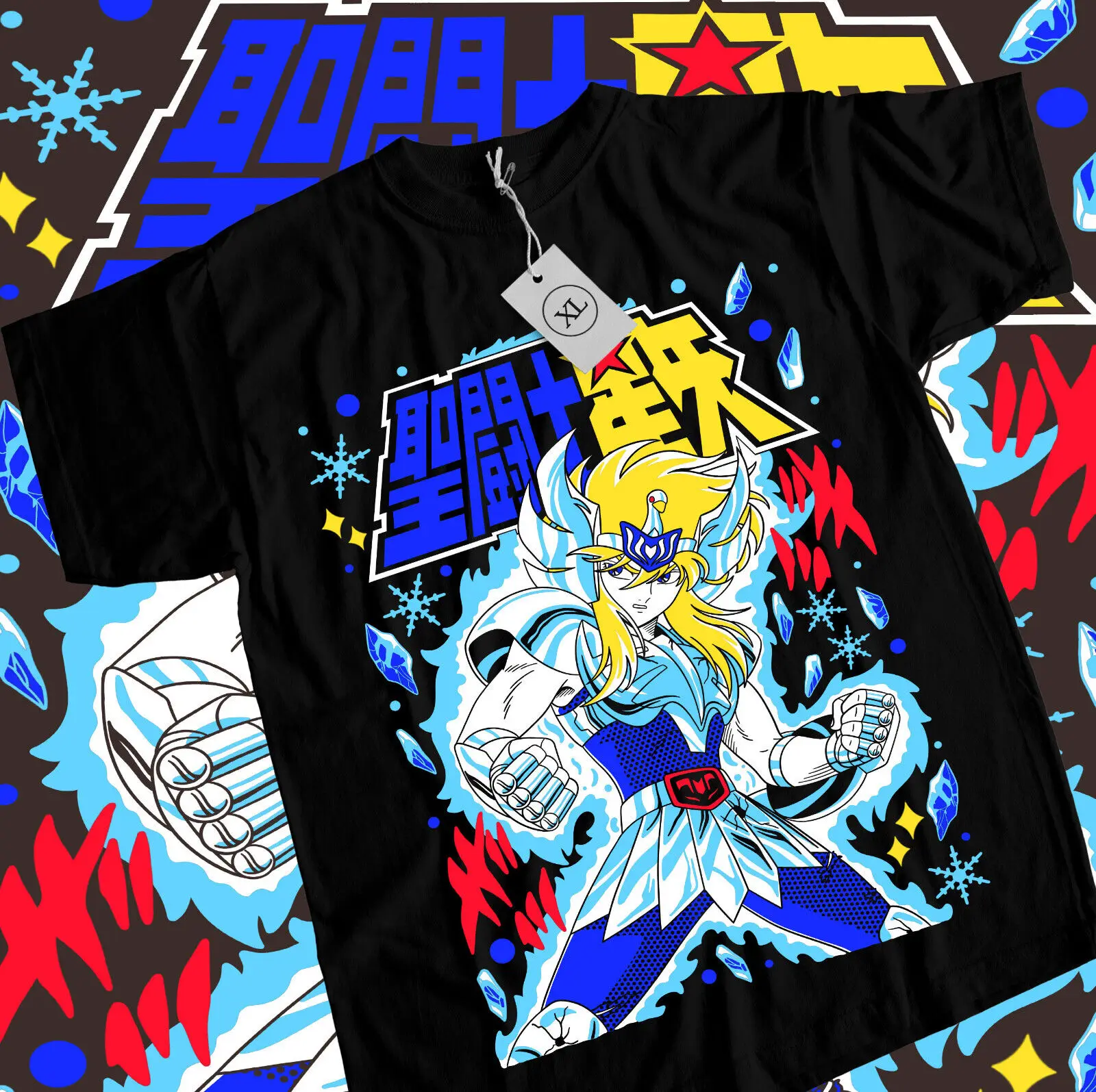 Hyoga Saint Seiya T-shirt knights of the zodiac,ikki,manga,anime,shun,shiryu Tee