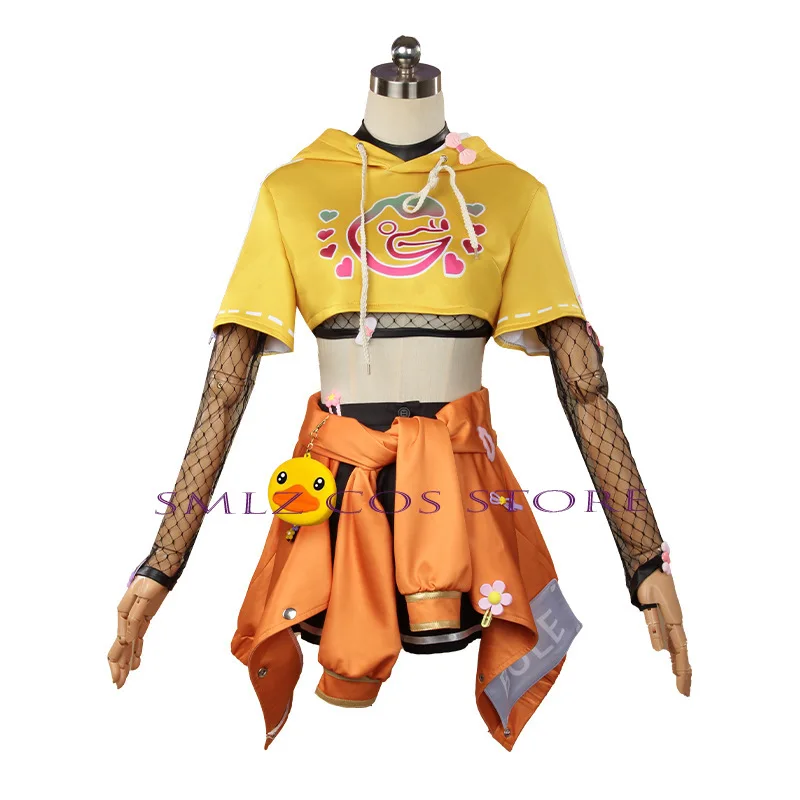 Traje de Cosplay Anime para Homens e Mulheres, Roupa de Identidade V, Perfumista de Pato Amarelo, Uniforme Buffy, Peruca, Festa, Homem, Mulher