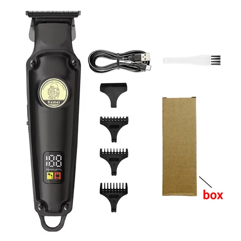 Kemei PG1990A 2371 2024 Set Professionele Elektrische Haarkapper USB Oplaadbaar Draadloze Haartrimmer Baardtrimmer voor Heren