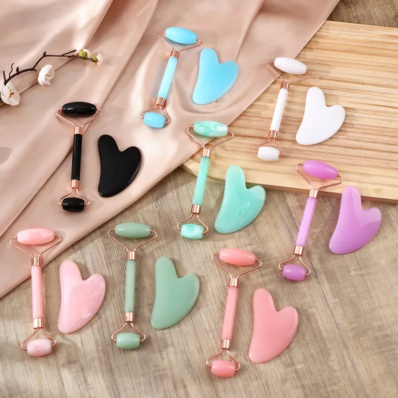 

Натуральный камень ГуаШа Нефрит Красота лица Скребковые массажные инструменты Уход за кожей лица Гуа Ша СПА Физиотерапия Гэ Че Ролик