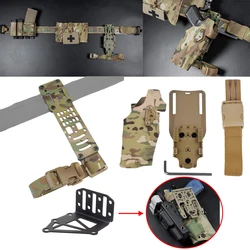 6354DO Tactical G17 Holster X300U-A QLS Quick Mount Adapter Leg Shroud Drop MHA Leg Strap Kit MOLLE Battle Belt QLS MLS ELS