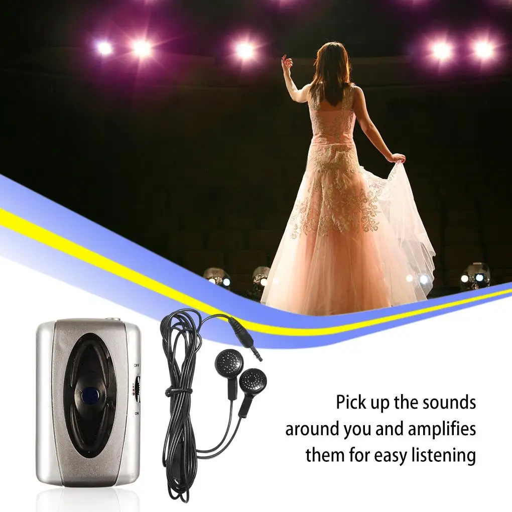 Sound Amplifier Personal Aid TV Listen Megaphone Ear Audio Loud-speaker Battery High-performance Voice Microphone Party Home
