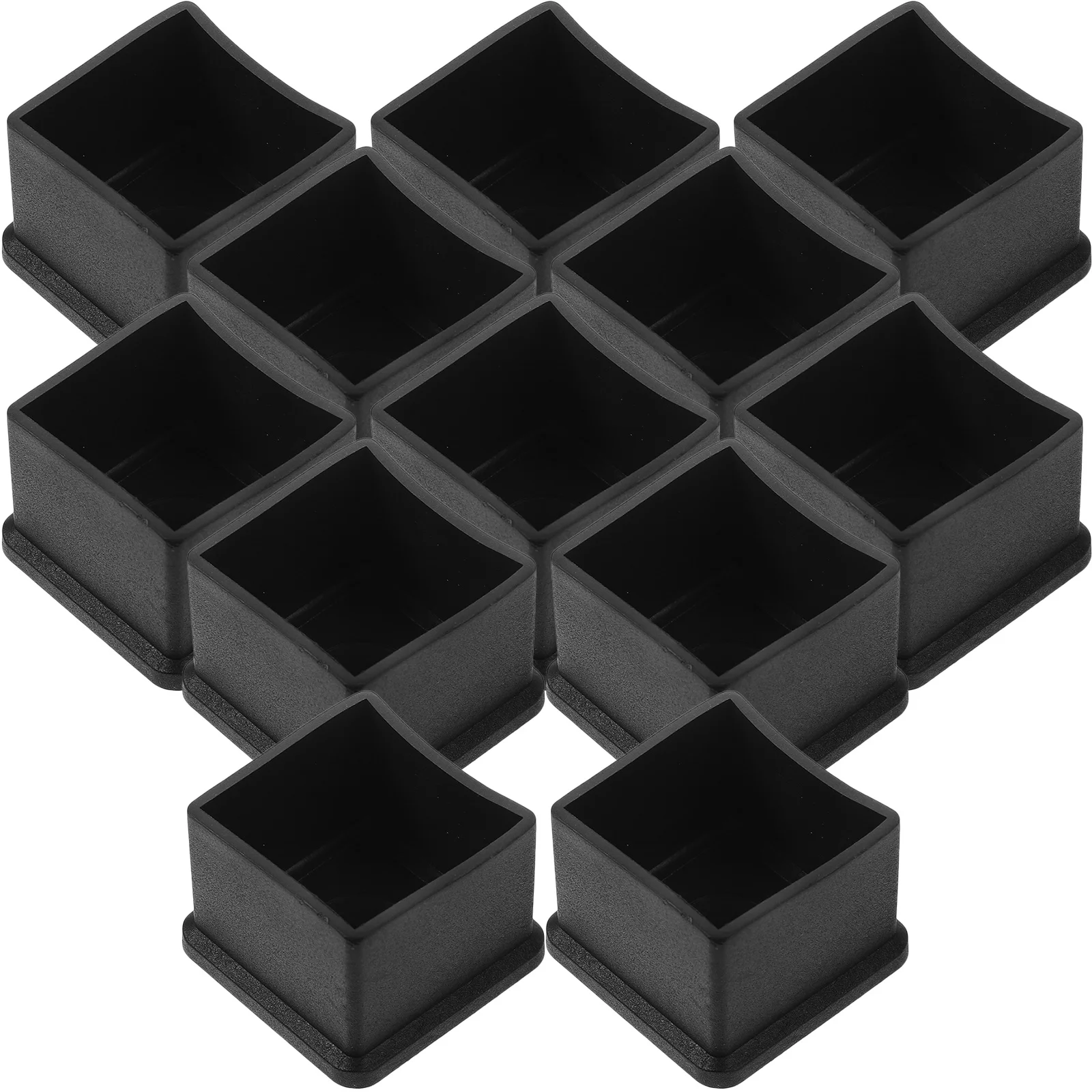 

12pcs Square Chair Covers Floor Protectors For Furniture Hardwood Floors Study Room Desk Sofa Bedside Table Kitchen Cupboard