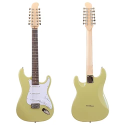 12 Strings Electric Guitar 39 Inch High Glossy Guitarra Solid Okoume Wood 12 String Guitar Fast Deliver