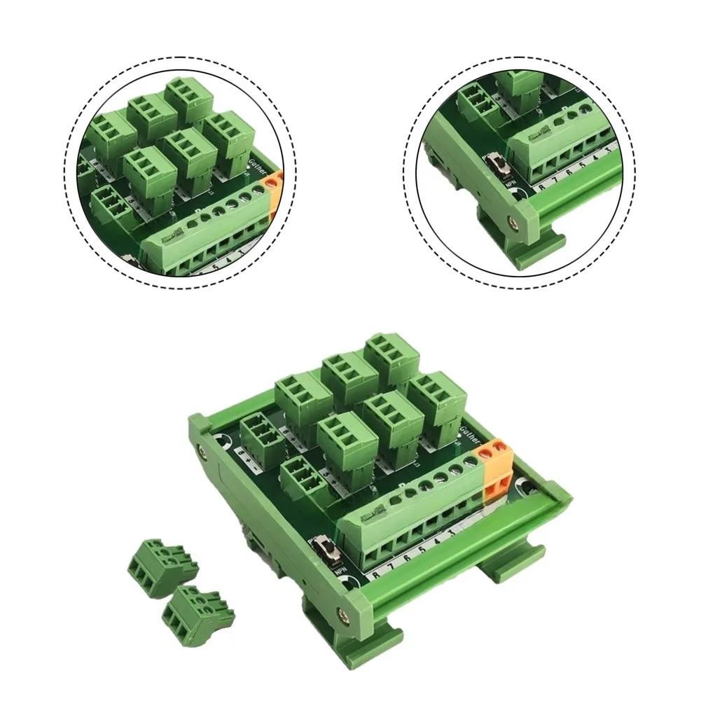 KP-8L-Gther-C 8 Channel Sensor Terminal Block 3 Wire Input for For proximity Switches with Switch and LED Display