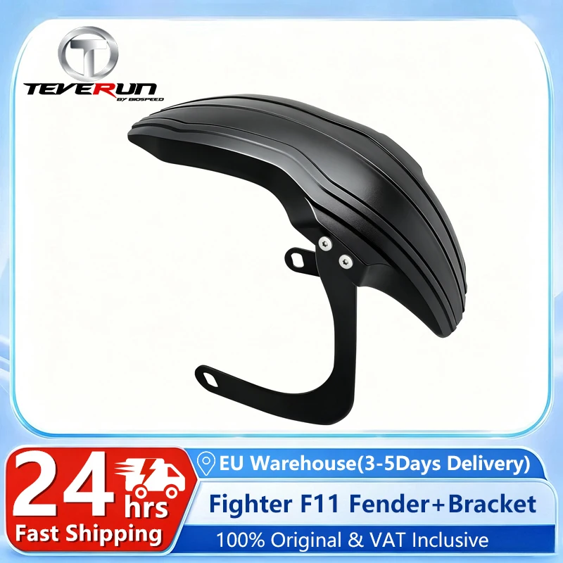 Image of EU-Lagerbestand Kotflügel für Teverun Fighter 11/11+ Fightersupreme Smart Elektroroller Original Vorder- und Hinterkotflügel mit Halterung Zubehör