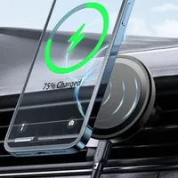 GPS Magnetic Car Phone Holder Stand 360° Rotation Wireless Charger For Magsafe iPhone 17 16 15 14 13 12 Pro Max Fast Charging Mo