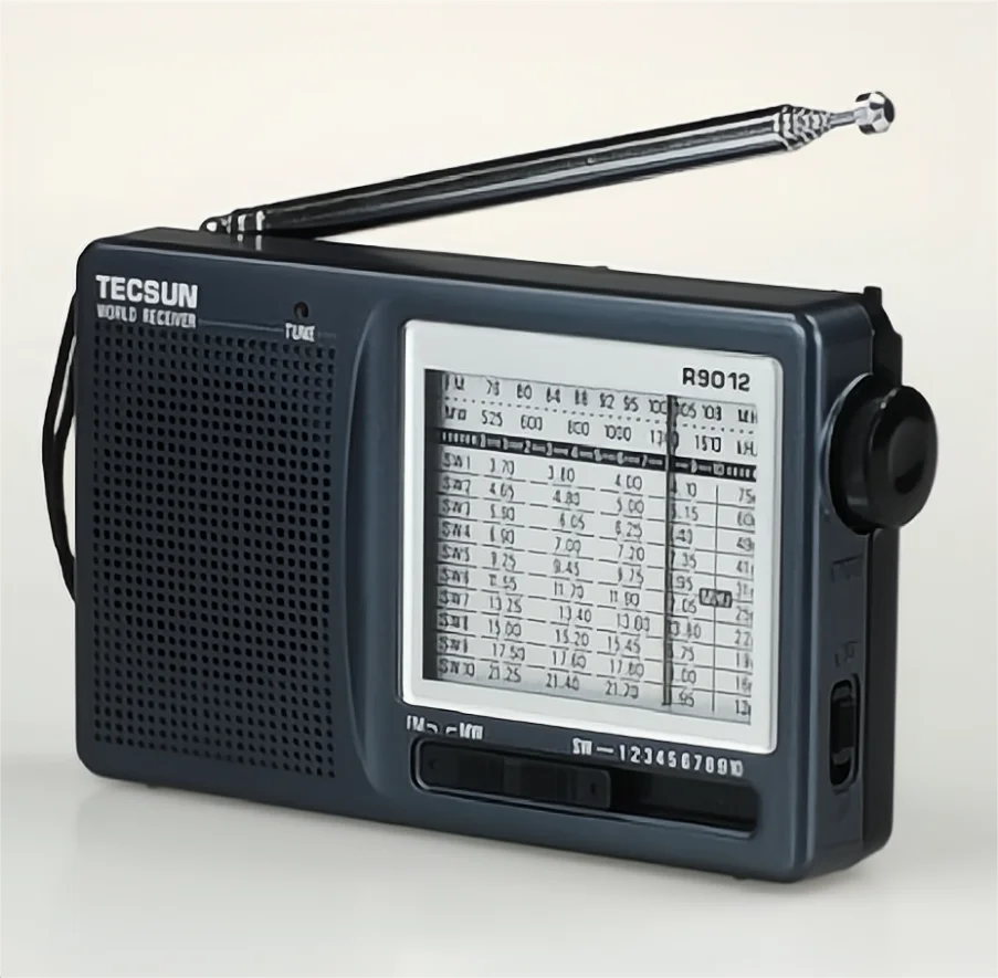 TECSUN R-9012 FM/AM/SW Radio 12 Bands Portable Receiver Radio High Sensitivity Selectivity Low Noise FM/AM/SW Radio TECSUN R9012