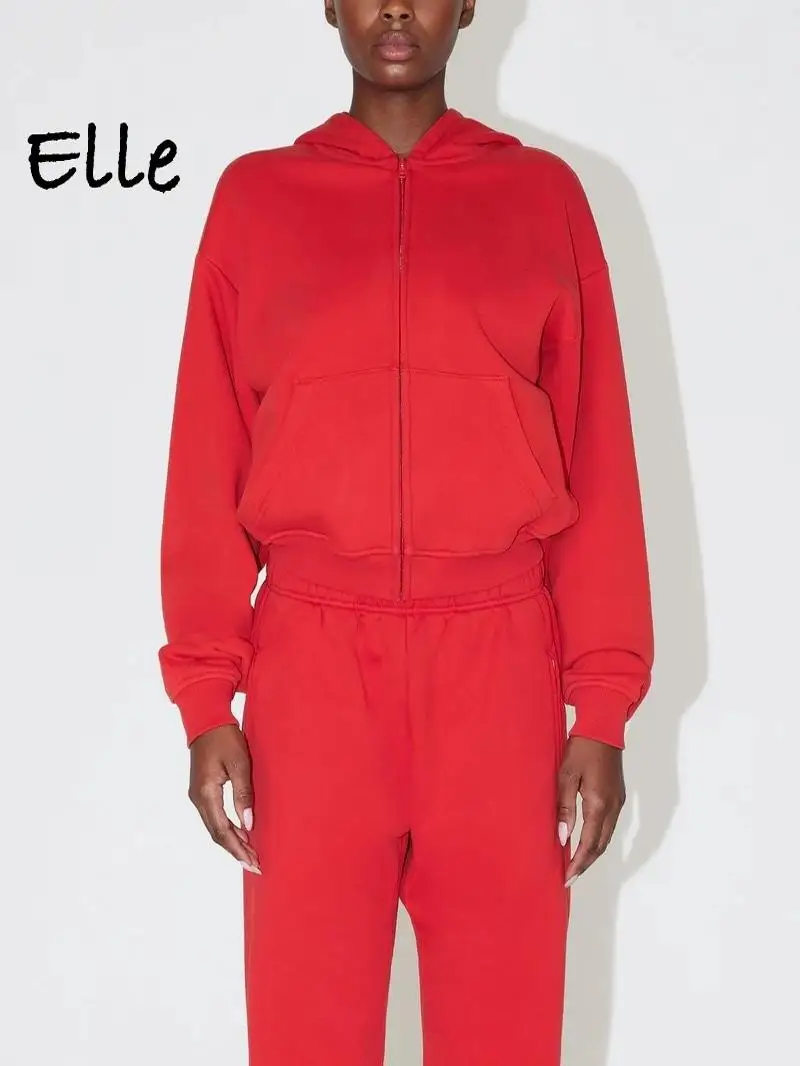 Pantaloni sportivi Handpied Khy Set Pantaloni lunghi larghi sportivi casual Autunno Inverno Nuovo arrivo Pantaloni in cotone Fem Faion