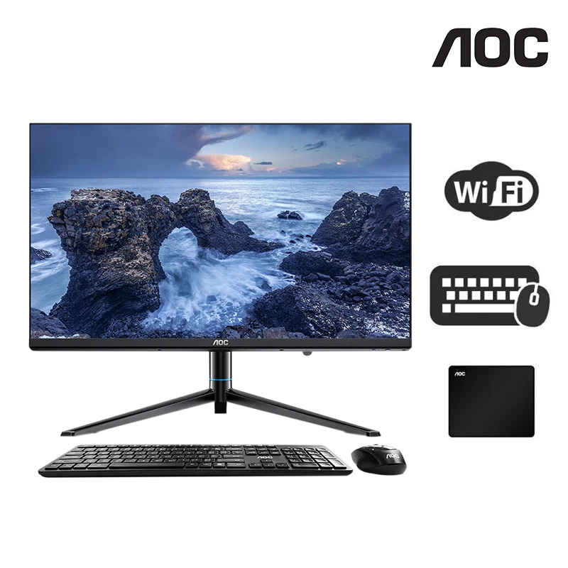 Aoc All-in-One-Computer e99 15,6-Zoll-i5-1240P 16g 23,8g Desktop-Gaming aio Home-Office-WLAN-Tastatur PC-Desktops Computer