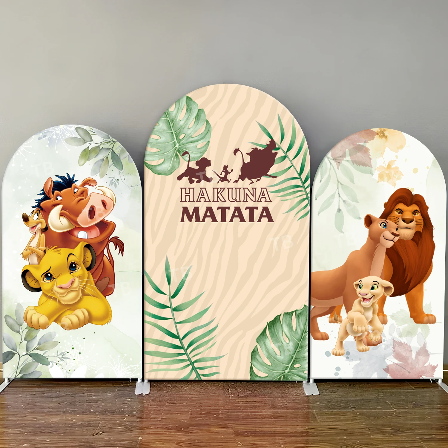 

Hakuna Matata Arch Backdrop Cover Baby Shower Simba Arch Wall Lion King Nala Birthday Party Decor Photography Background Prop