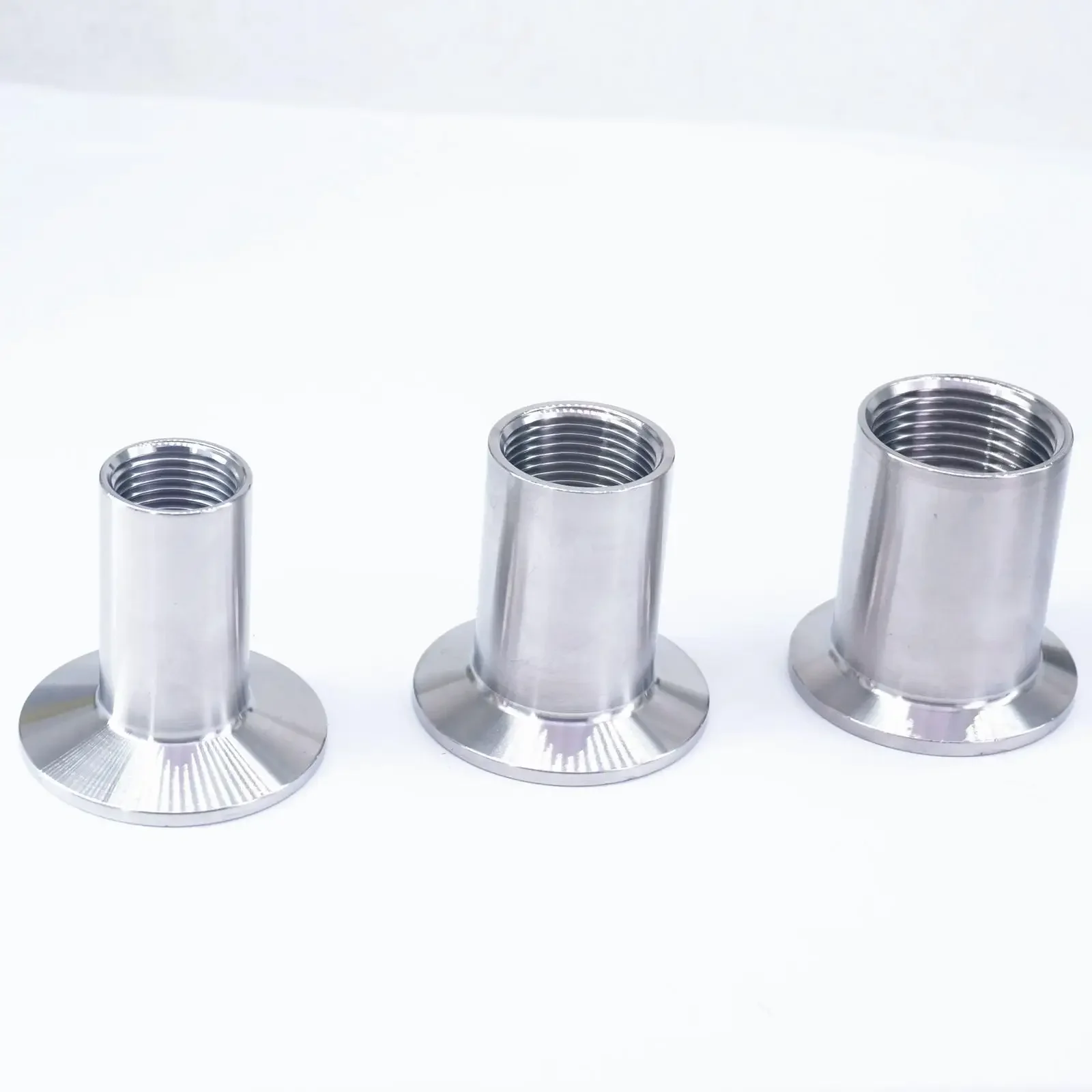 

1/2" 3/4" 1" 1-1/2" 2" NPT Female x 1.5" 2" 2.5" Tri Clamp 304 Stainless Steel Sanitary Ferrule Pipe Fitting Home Brew Beer