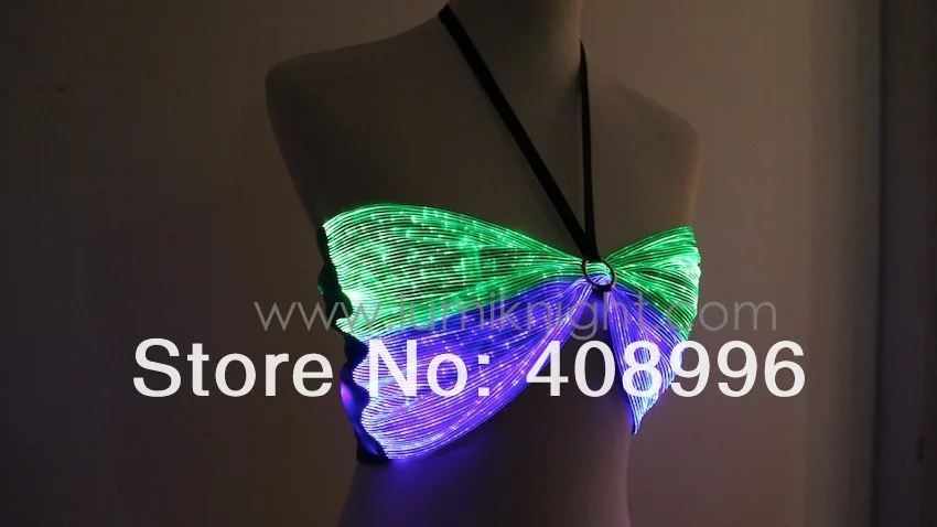 

optical fiber luminous Bra for performance LED costume bikinis Woman costume Belly dance