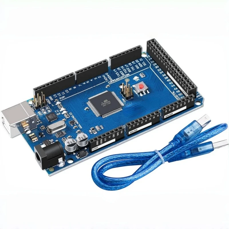 

ELEGOO MEGA R3 Board ATmega 2560-16AU+ USB Cable Compatible with Arduino IDE Projects RoHS Compliant