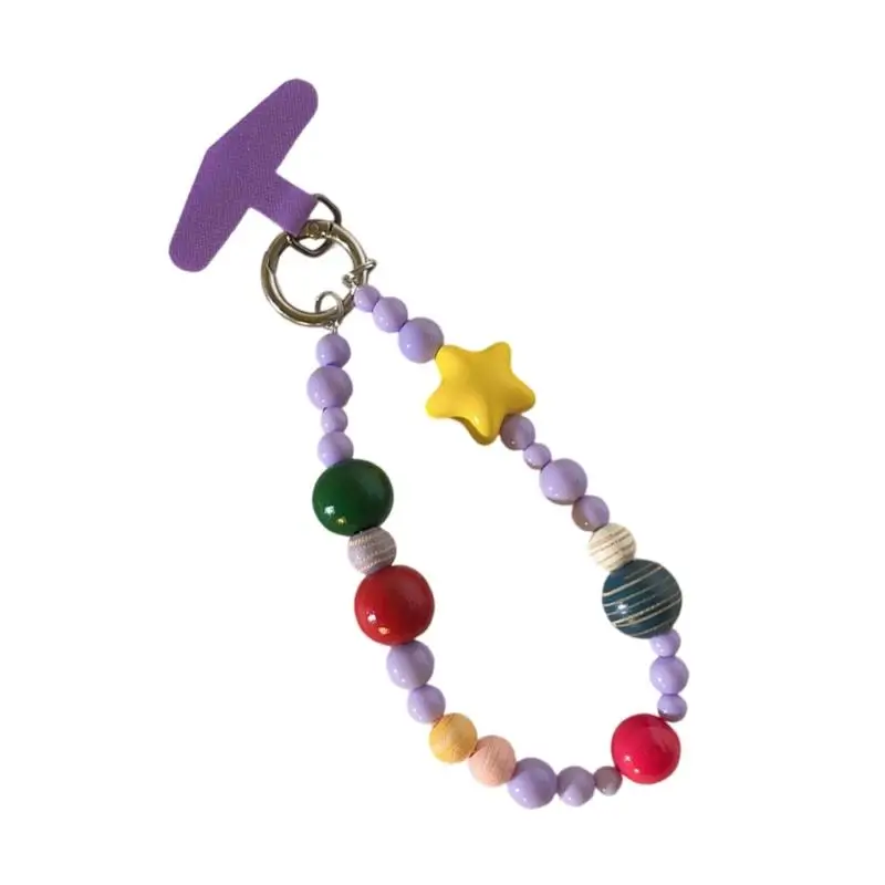 Y1UB Phone Chain Handmade Pendant Cellphone Lanyard For Women Telephone Strap Jewelry