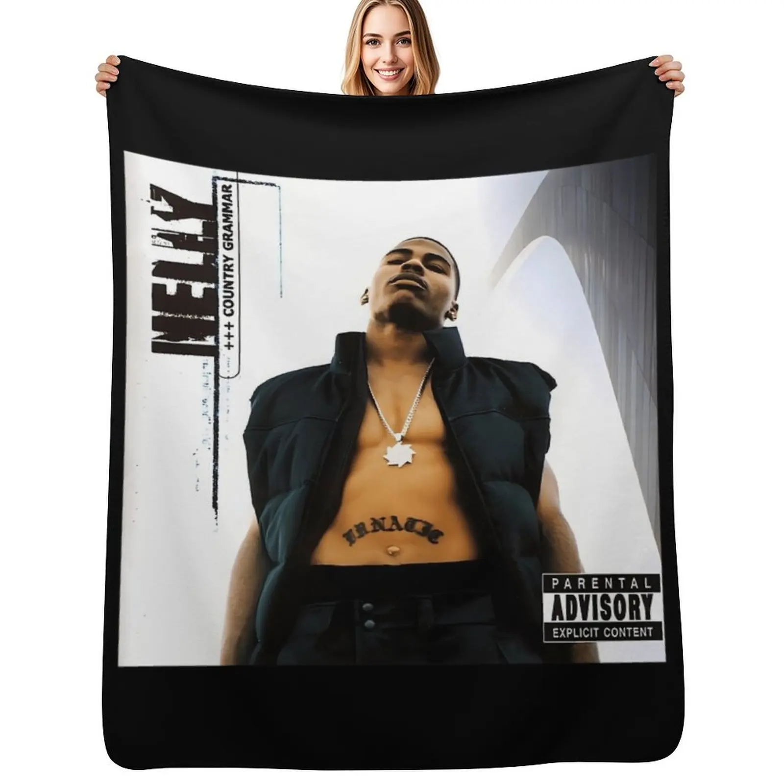 

Nelly Country grammar Trends Throw Blanket Spring Fall Cozy Throw Blanket for Couch