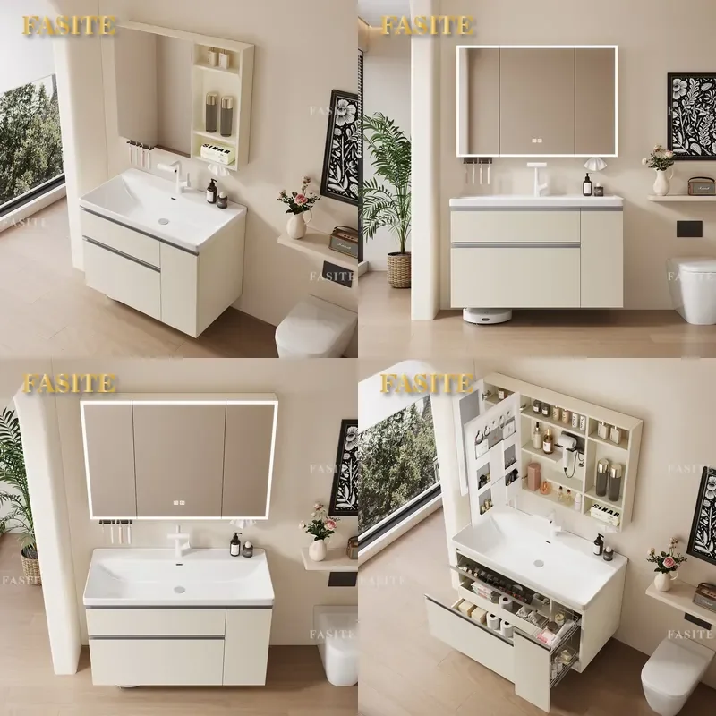 For Bathroom Cabinet Thickened Honeycomb Aluminum Pull Basket Deep Drawer Organizer Smart Storage Locker for Mirror Cabinet