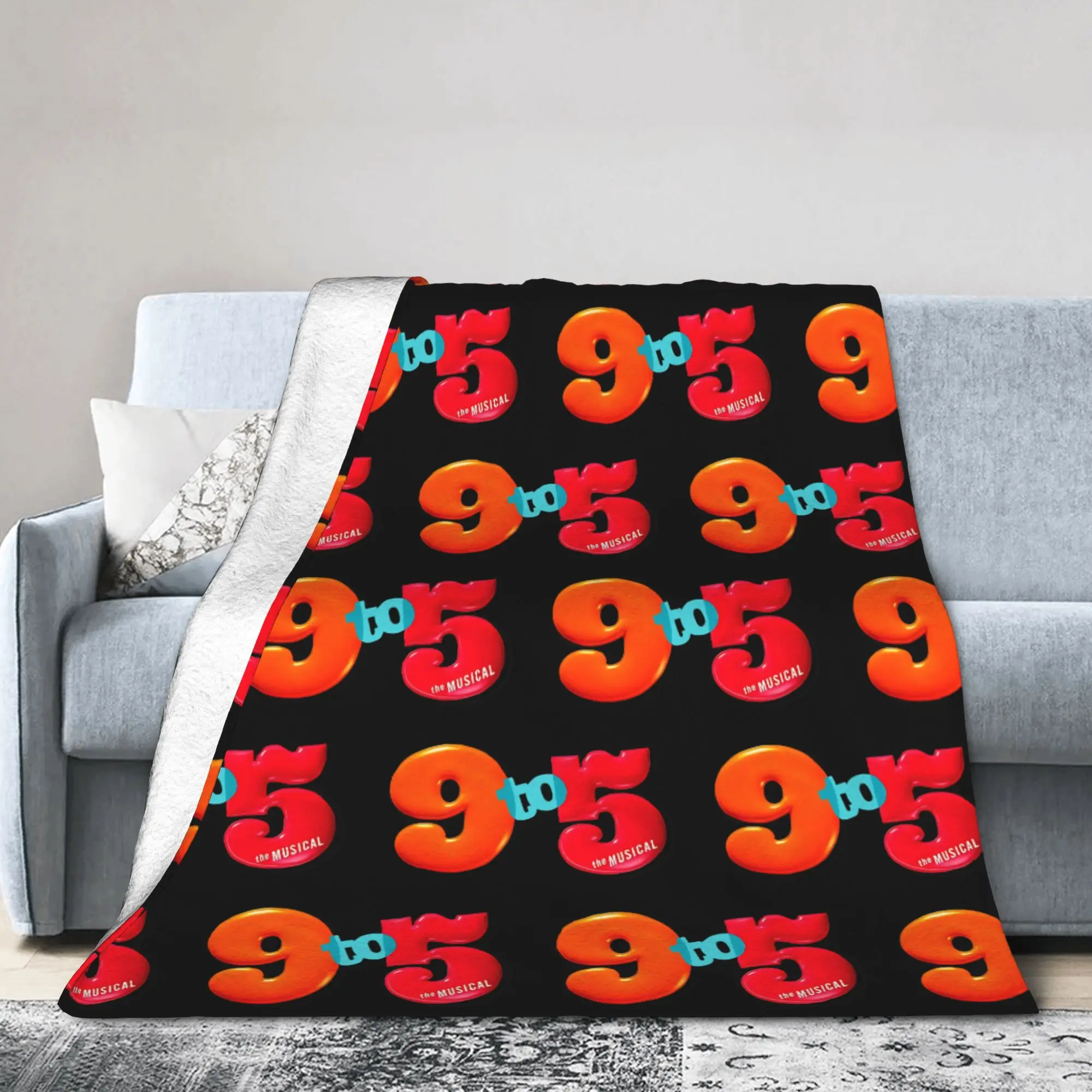 D-Dollys Singer 9 5 Music Fleece Throw Blanket Music Blankets for Bedding Bedroom Super Warm Bedroom Quilt