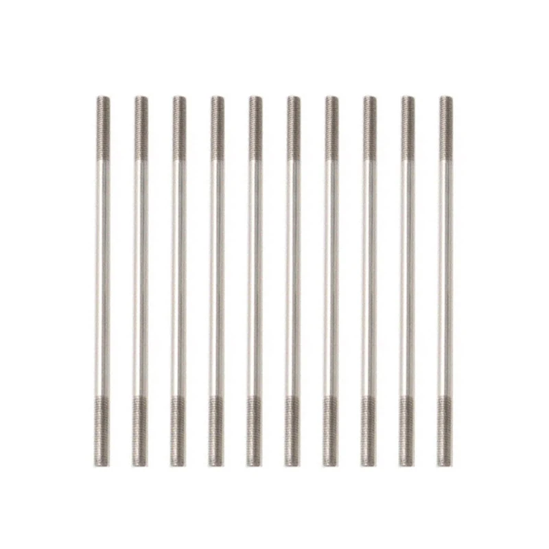 10PCS M3 M4 Threaded Tie Push Rod Stainless Steel Screw Servo Linkage Connect Fastener Bars Link Pushrod CW CCW for RC Car Boat
