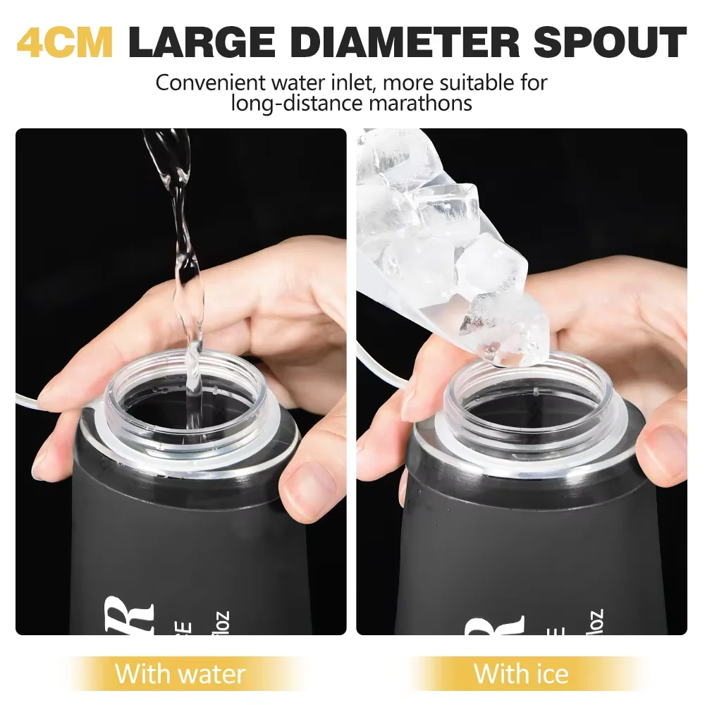 250ML 500ML TPU Outdoor Sport Bottle Folding Soft Flask Drink Water Bottle for Running Camping Hiking Bicycle Fitness Water Bag