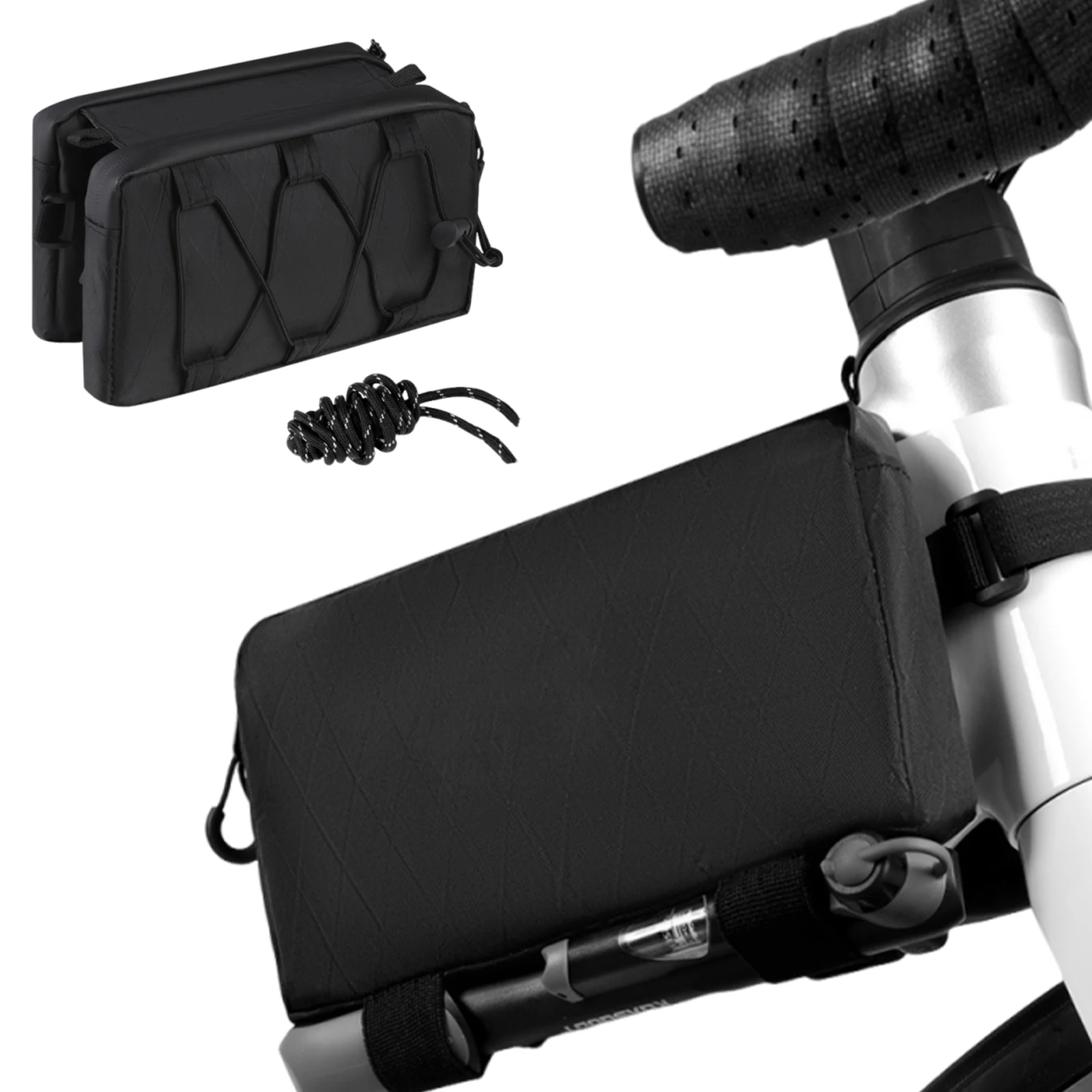 

Portable Bicycle Bag Anti-Scratch Handlebar Saddle Bag Wear Resist Bicycle Pannier Bag for Road Mountain Bikes Frame Bag