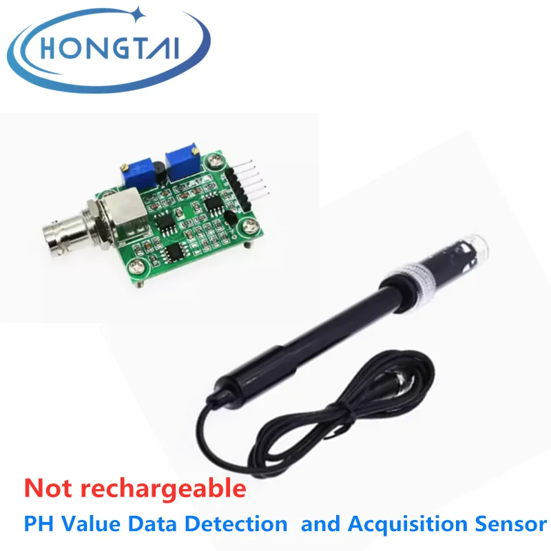 

PH not rechargeable electrode probe PH value test Data Detection and Acquisition Sensor Monitoring module PH0-14