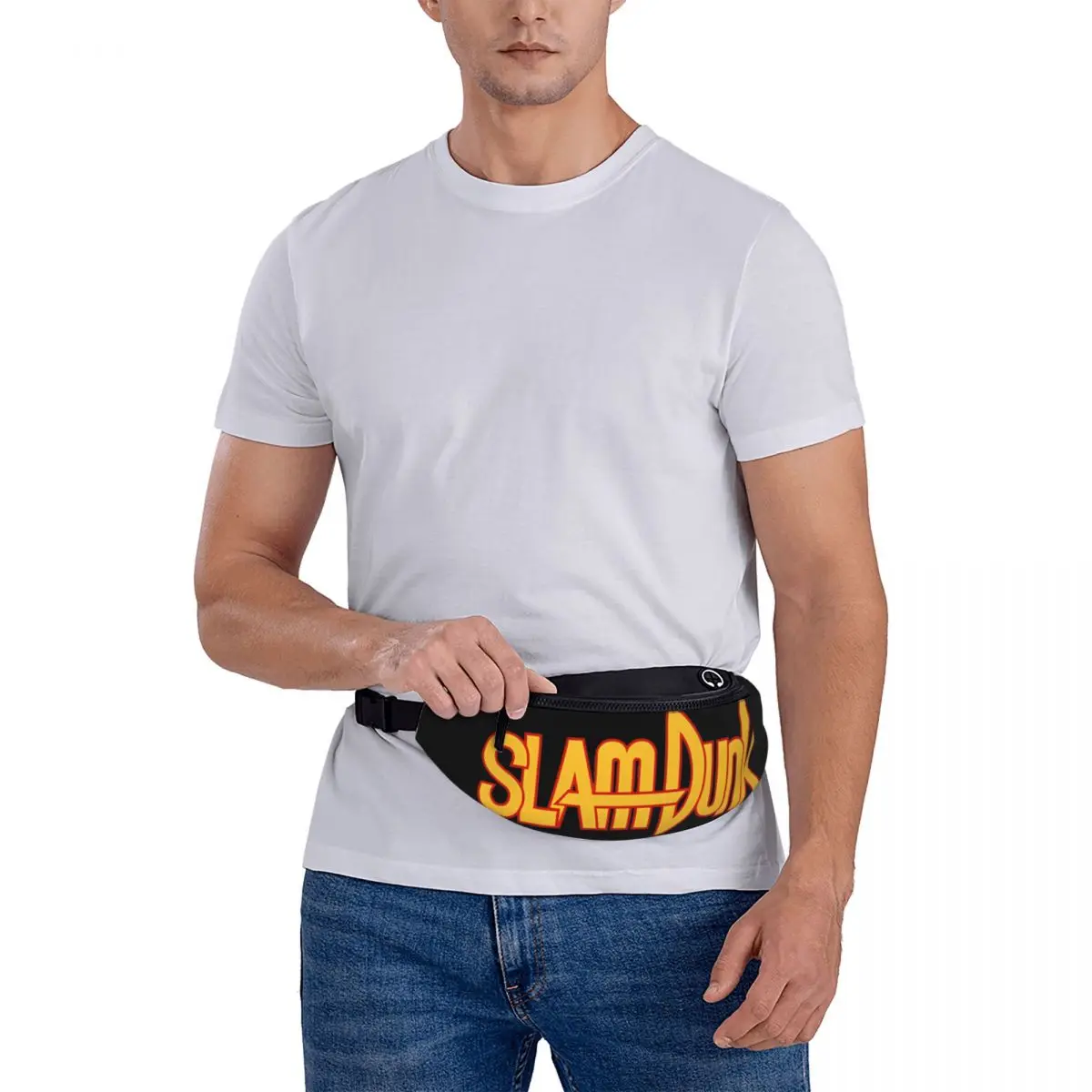 Slams-Dunks Logo Fanny Pack Merchandise Casual Voor Vrouw Cross Borst Tas