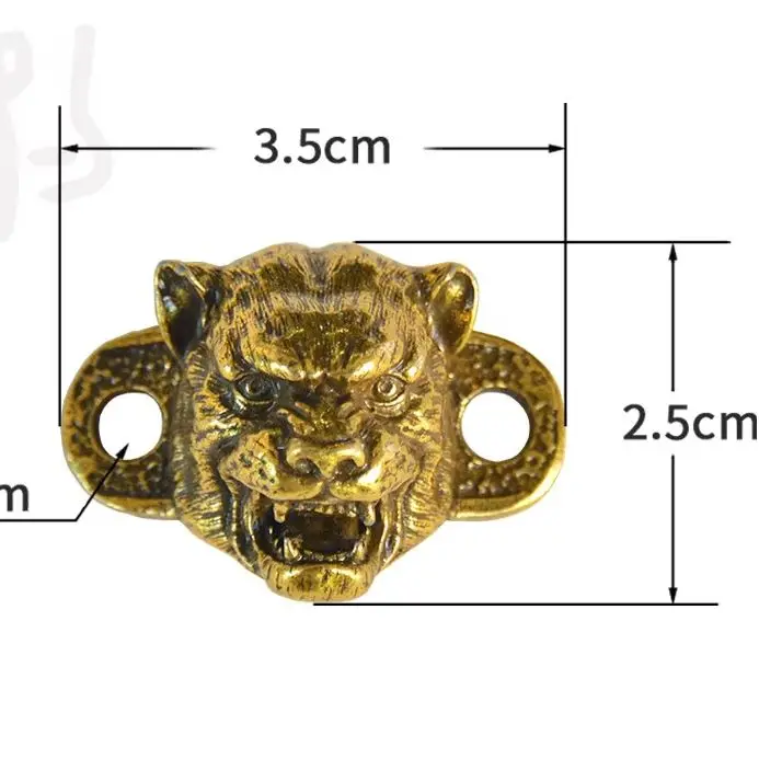 Cheetah Shoes Accessories, Open-Mouthed Cheetah Antique Bronze Shoe Buckle