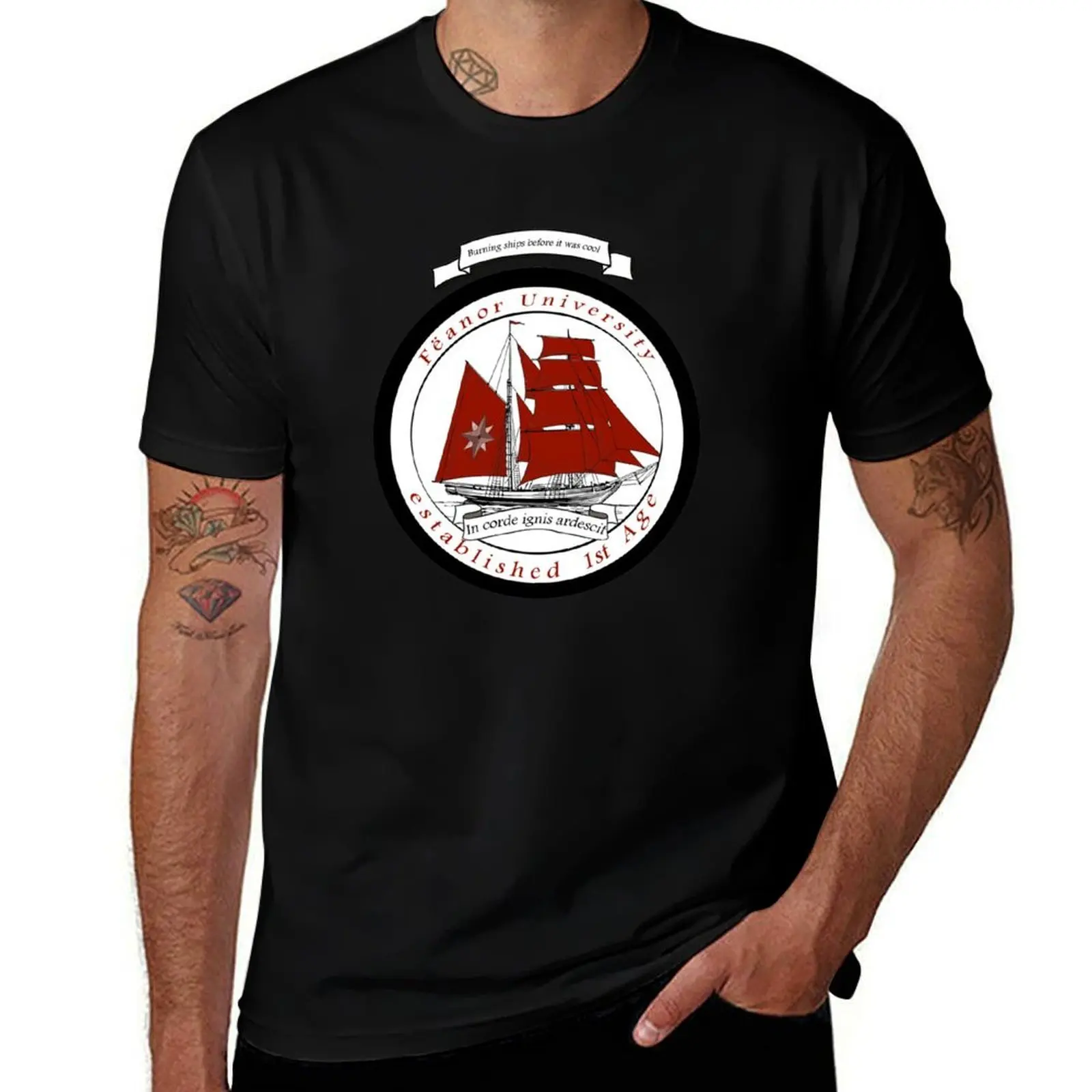 

Feanor University T-Shirt Plus Size Non-Shrink T-Shirt