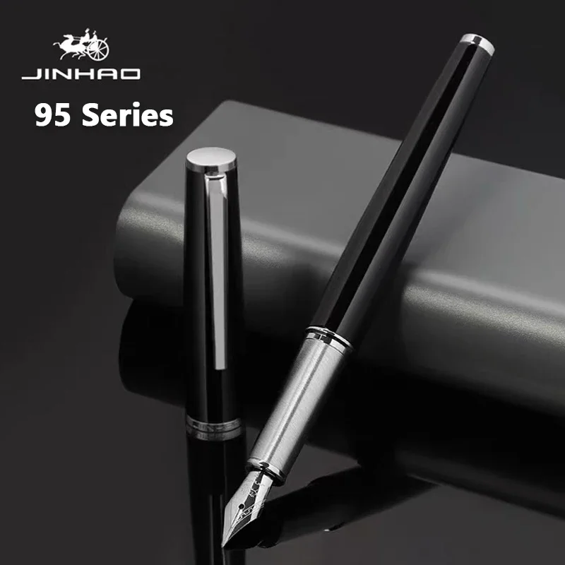 

Jinhao 95 Fountain Pen Luxury Retro Design Elegant Material Clip M/F/EF Fine Nib Writing Pens Stationery Office Supplies PK 9019