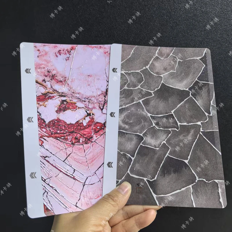 3D Embossed Color Back Film For Blade Cutting Machine Marble Grain Decorative Back Cover Sticker For iPhone Film Cutter