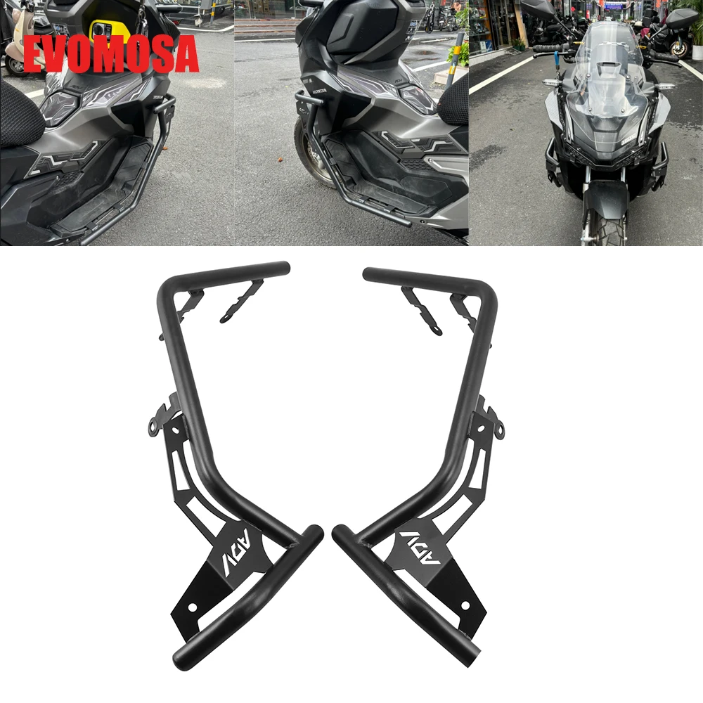 

Motorcycle Engine Guard Crash Bars Frame Bumper Fairing Protector Bar For HONDA ADV160 ADV 160 2021 2022 2024 Lower Engine Guard