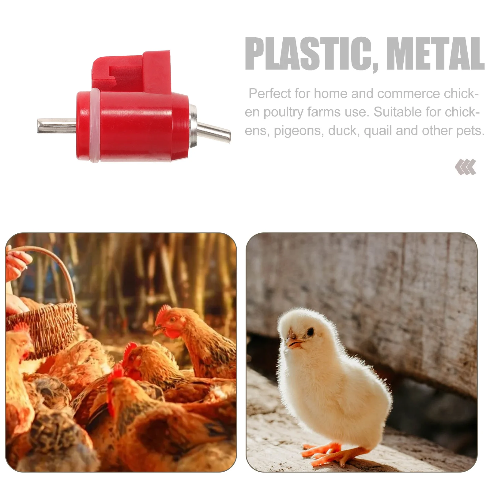 

10pcs Chicken Water Nipples Automatic Poultry Waterer For Chickens Ducks Quail Chicken Nipple Waterer Farm Supply Pet Feeding